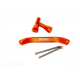 FM-Parts, alu držák na zvedání motocyklu, určeno pro KTM/HQ `20-21, oranžový